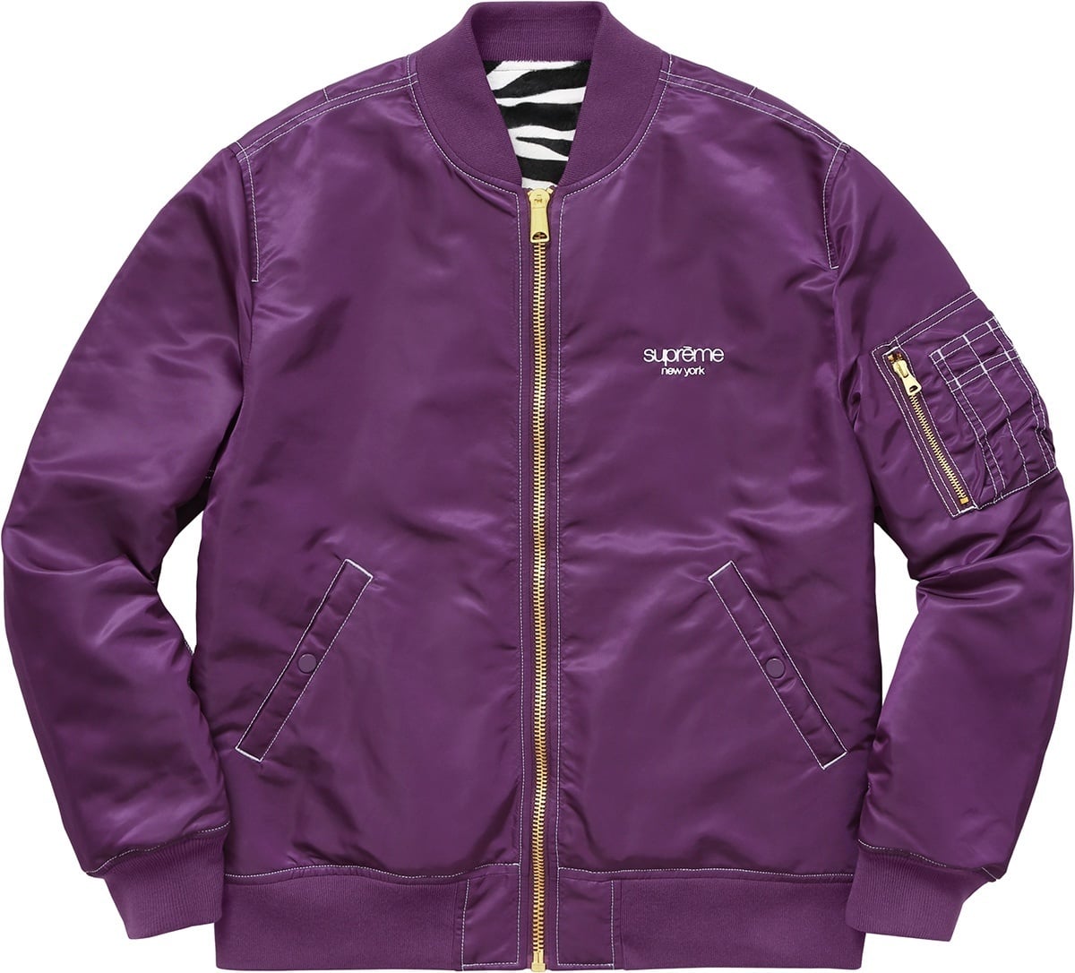 Contrast Stitch Reversible MA-1 Jacket view 4